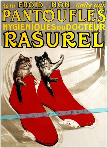 Pantoufle rasurell 1910 french - pantoufle,
